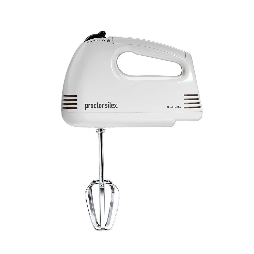 BATIDORA D/MANO 62509G PROCTOR SILEX 5.VEL BLANCO 100 WATT