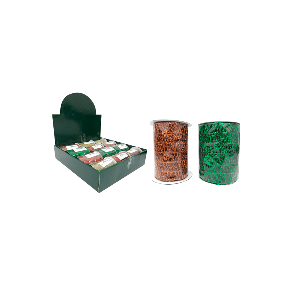 CINTA NAVIDEÑA4"X3YDS (830-3201) MULTICOLOR