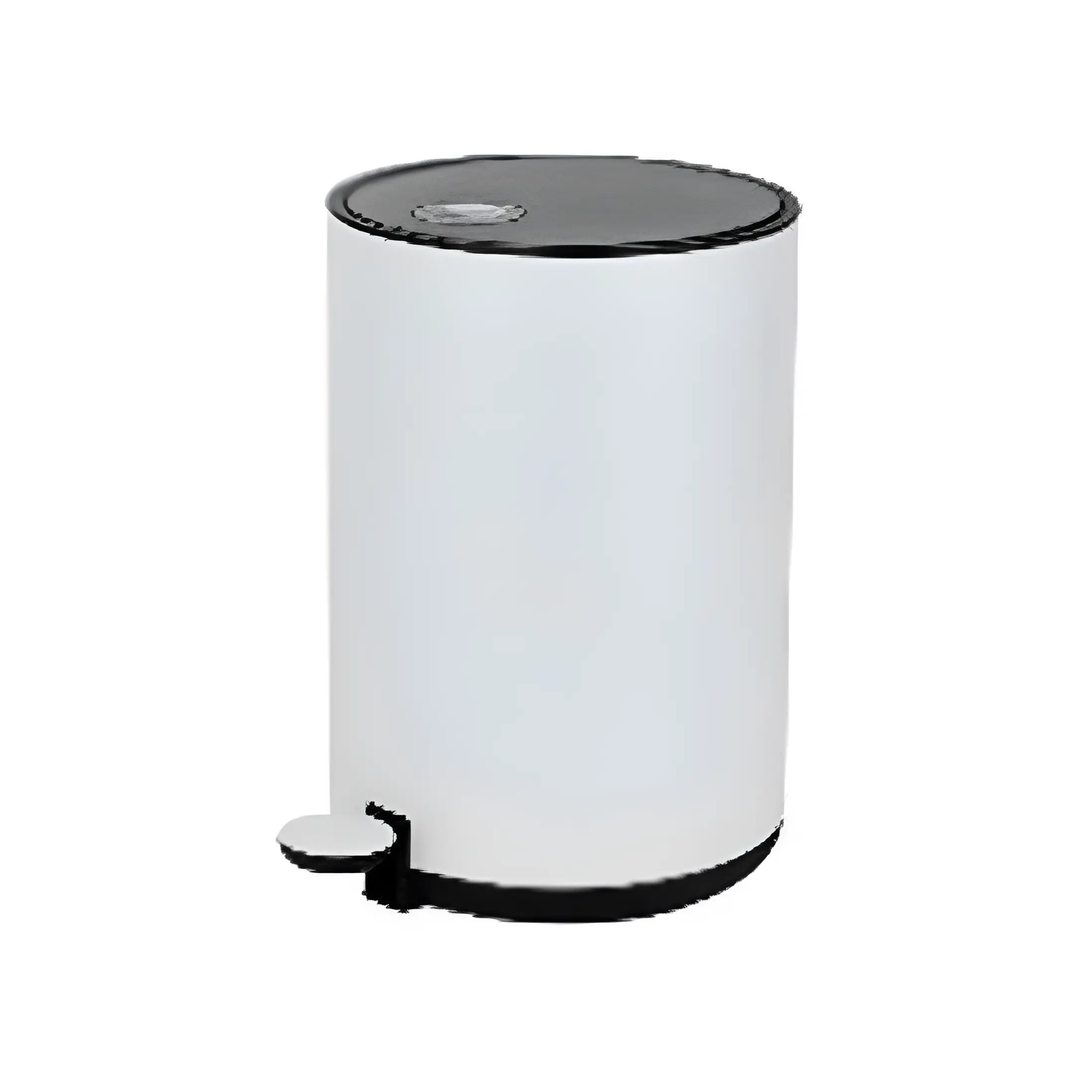 BASURERO 5L 766-2403711 BLANCO/NEGRO N24-03711