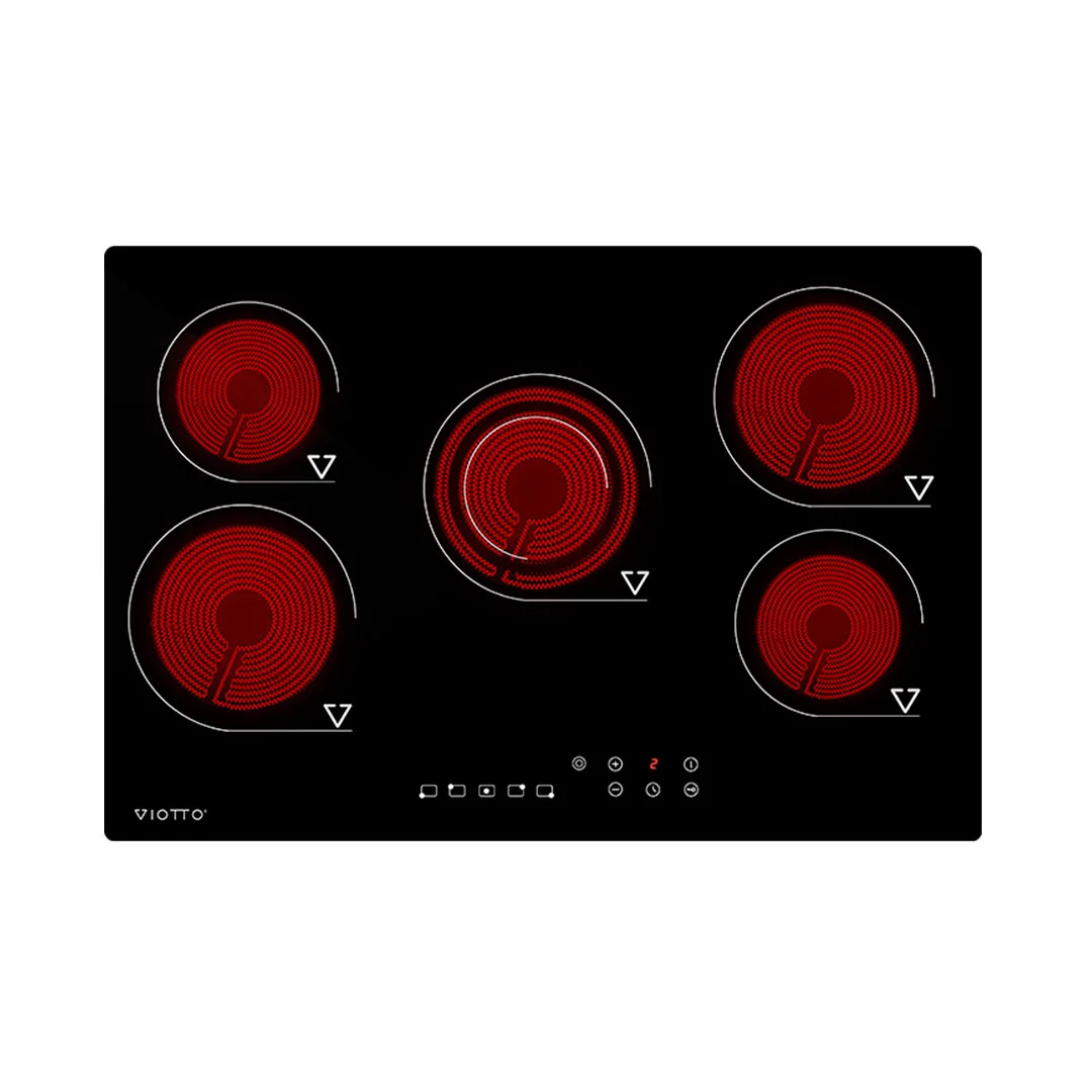 TOPE VIOTTO ELECTRICO VIAP0290270012 REF 0412 VITROCERAMICA 5 HOR 86CM NEGRO ATER 220V