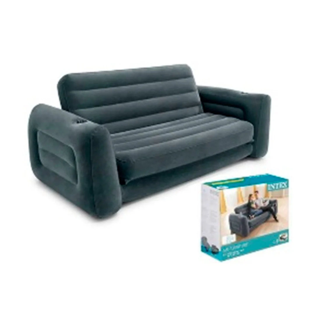SILLON INFLABLE 80X88X26" 800-66552 GRIS