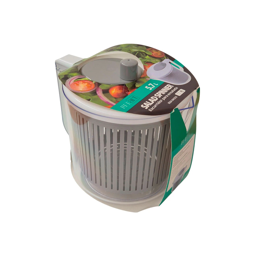ESCURRIDOR P/ ENSALADAS 5.7L 723-2404233 BLANCO/GRIS/TRANSPARENTE N24-04233