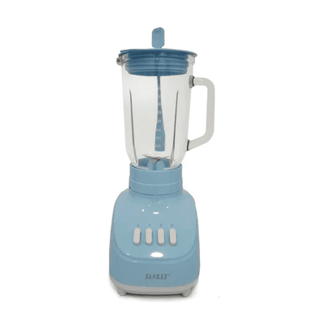 LICUADORA SANKEY BL-888G J/VIDRIO 2V BOTONES CON TAZA DE MEDIDA BLUE