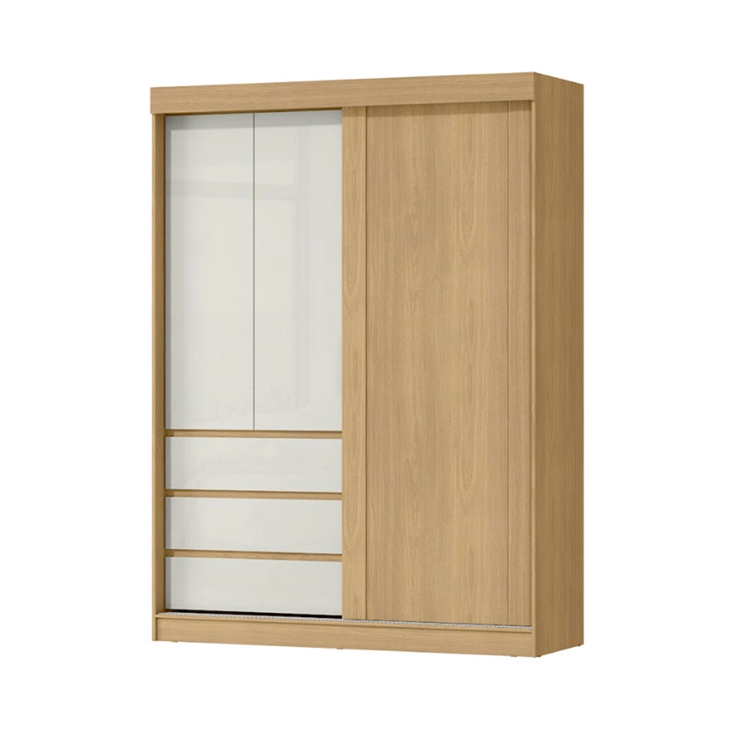 ROPERO BAGDA 3 PTAS RD032(262746) CASTAÑO/OFF WHITE (3 CAJAS)